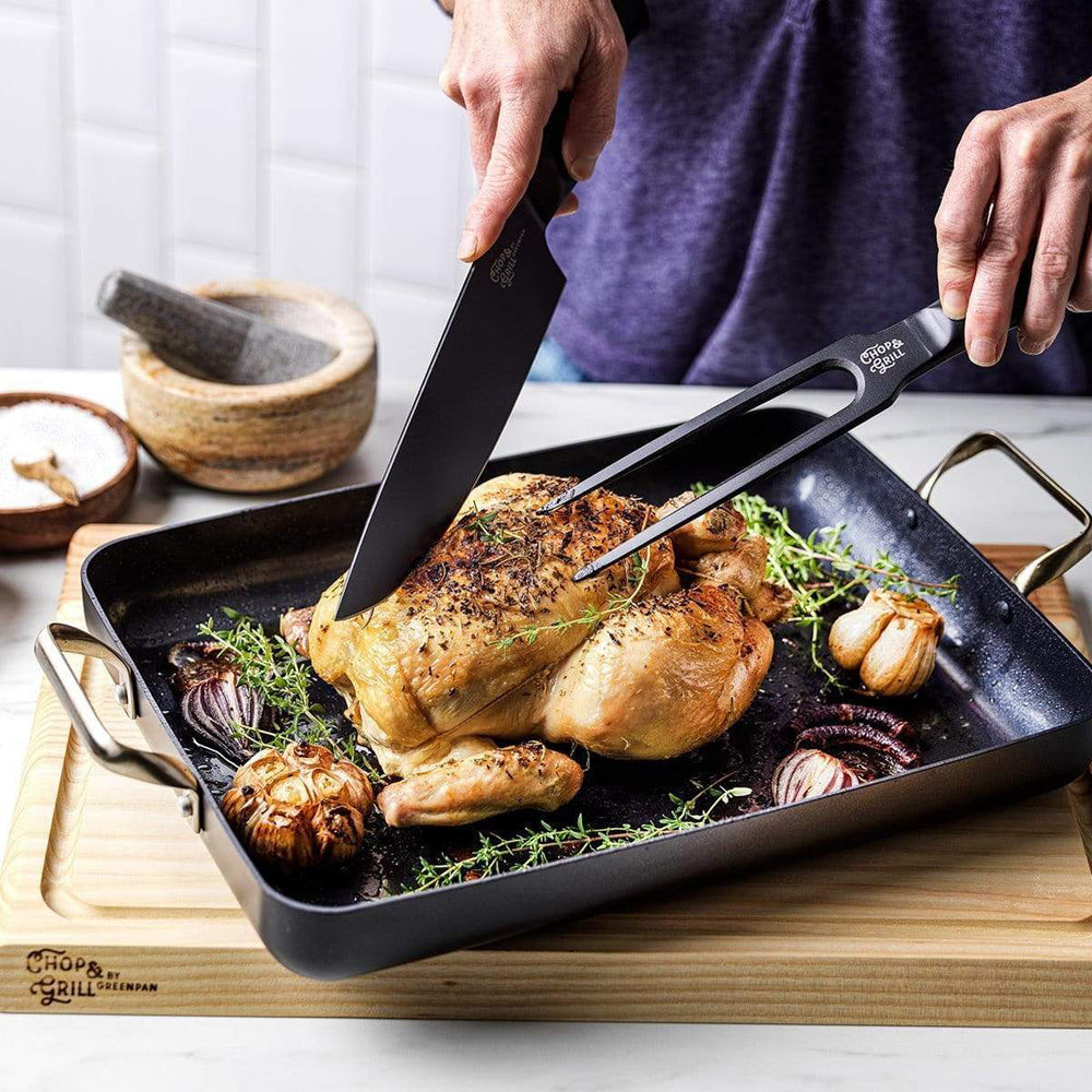 2pc GreenPan Chop And Grill Knife Set Home Kitchen Cookware