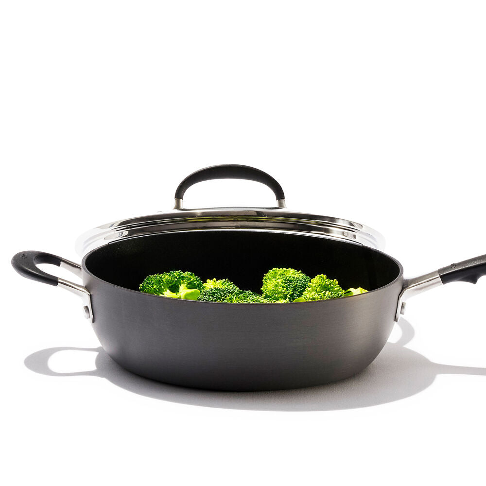 10pc OXO Aluminium Good Grips Pro Nonstick Pots & Pans Set Grey