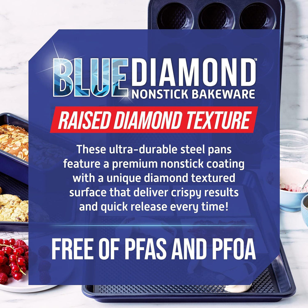 Blue Diamond 12 Cup Muffin Pan Home Kitchen Bakeware
