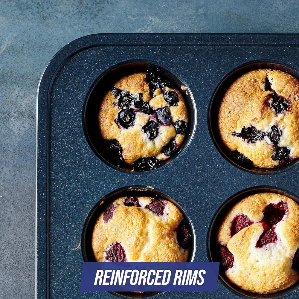 Blue Diamond 12 Cup Muffin Pan Home Kitchen Bakeware