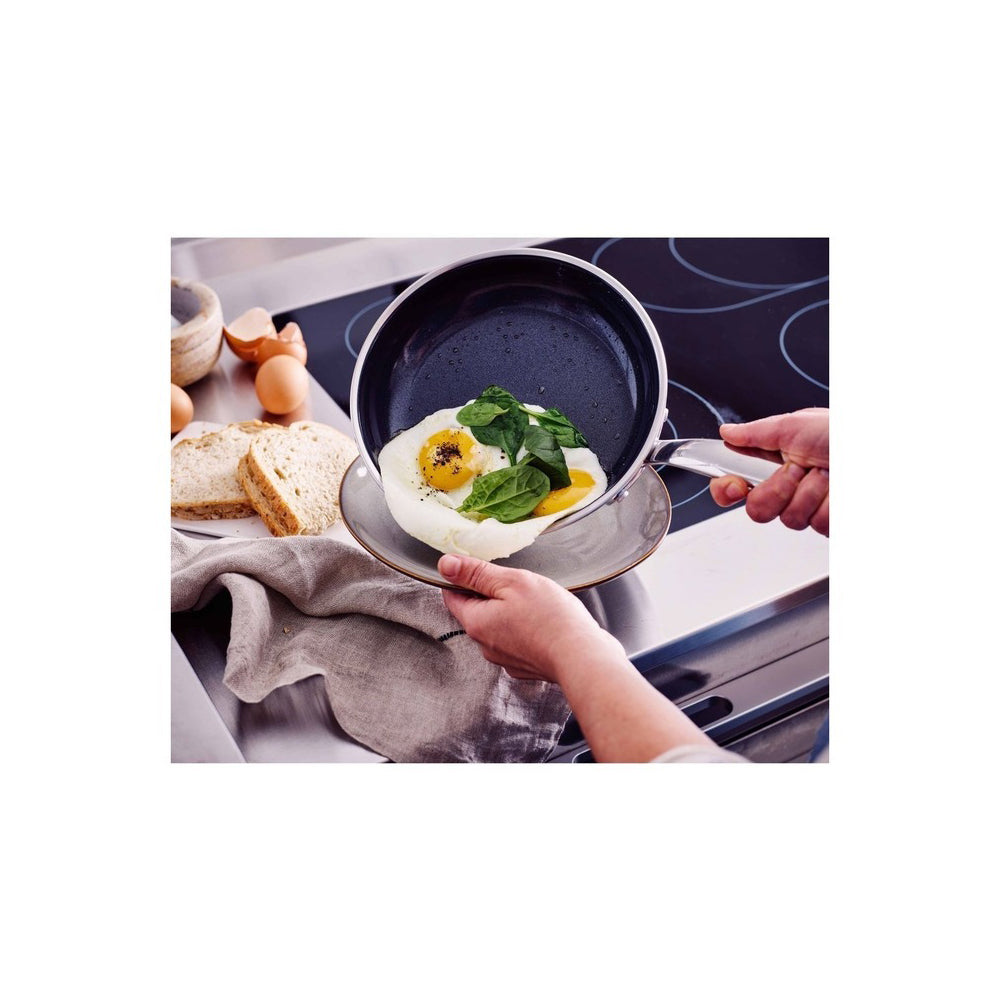 GreenPan Premiere Stainless Steel Open Frypan 30cm