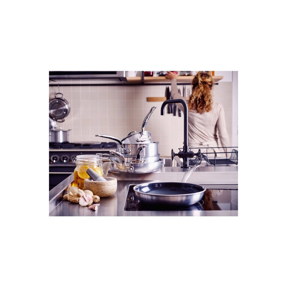 GreenPan Premiere Stainless Steel Open Frypan 30cm