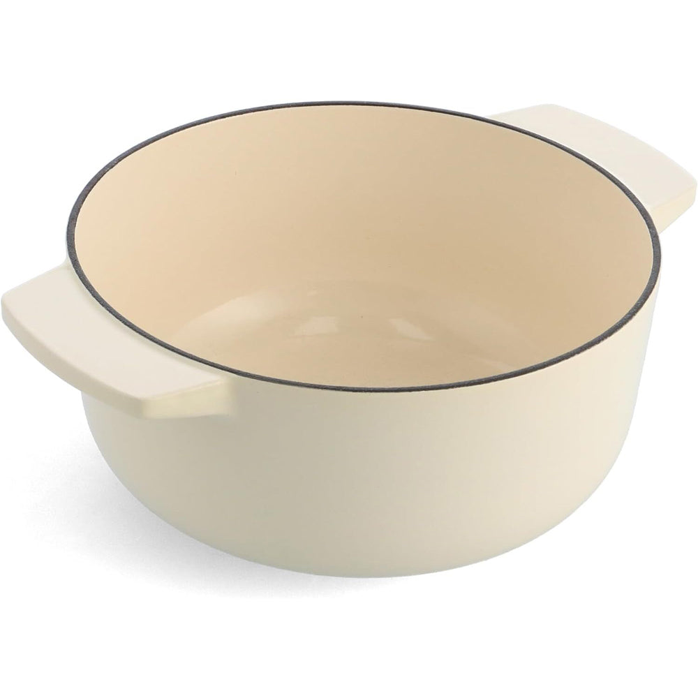 KitchenAid Cast Iron Casserole 22cm/3.3L Almond Cream