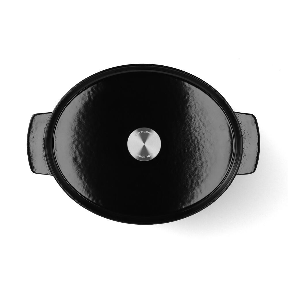 KitchenAid 30cm Non-Stick Oval Casserole Dish w/ Lid Onyx Black