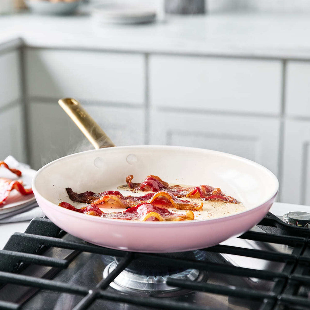 GreenPan Padova Pink Open Frypan 24cm Home Kitchen Cookware