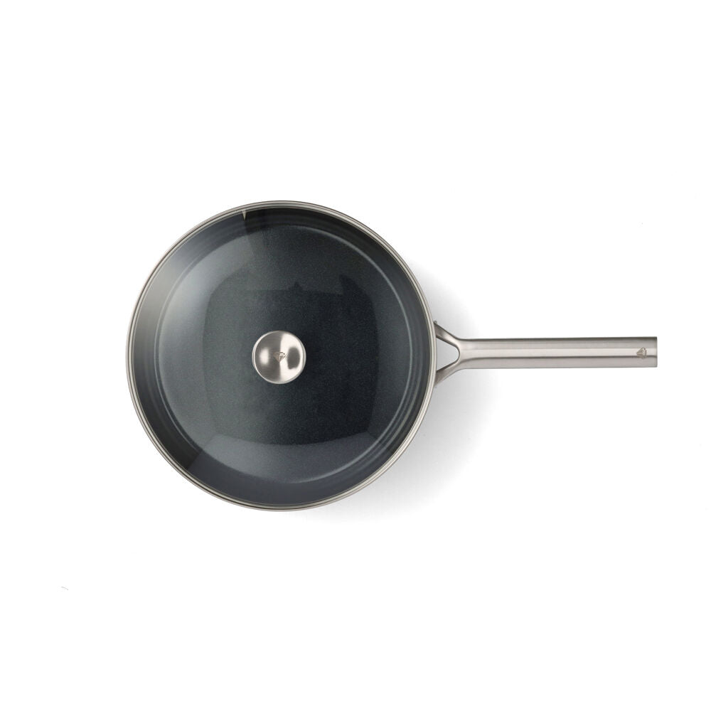 Blue Diamond Cvd 28cm/3.58L Skillet Ceramic Coating Non-Stick Pan Silver