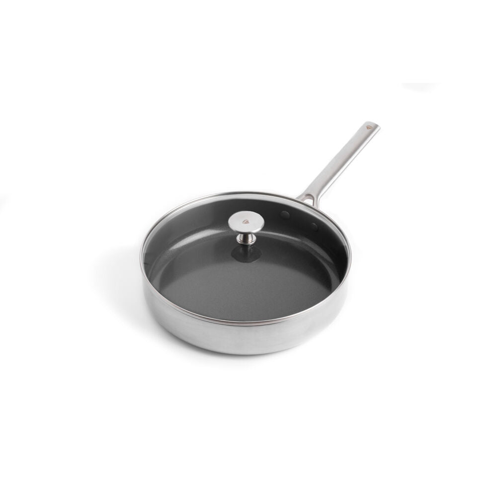 Blue Diamond Cvd 28cm/3.58L Skillet Ceramic Coating Non-Stick Pan Silver