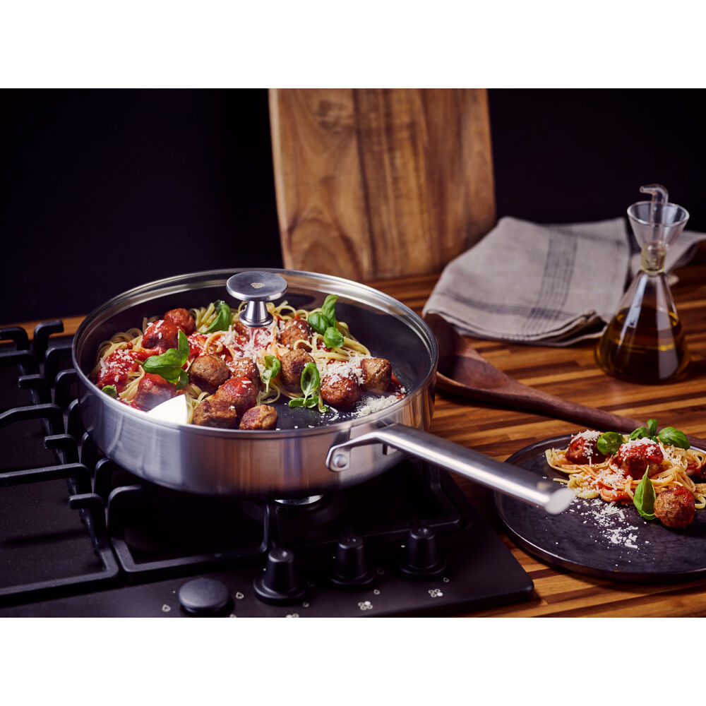 Blue Diamond Cvd 28cm/3.58L Skillet Ceramic Coating Non-Stick Pan Silver