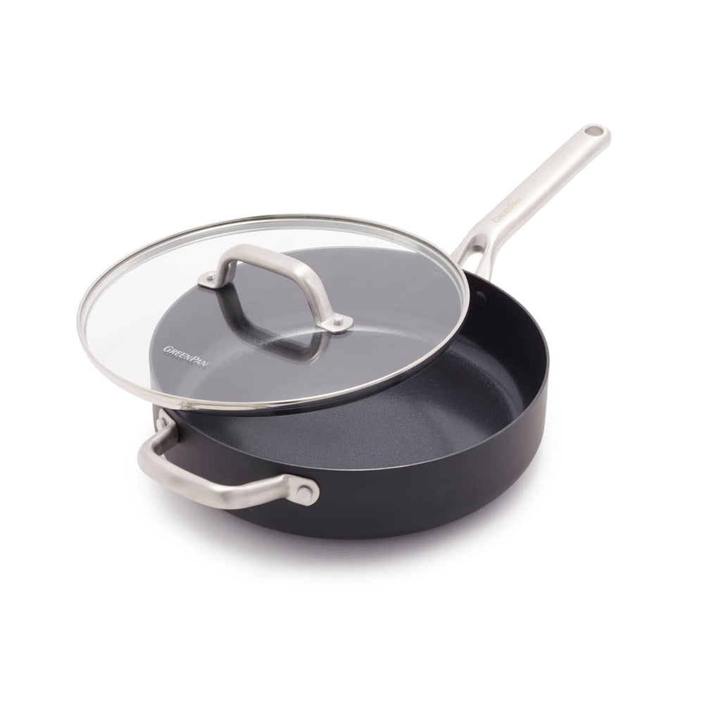 GreenPan Omega Covered Skillet 28cm/4.24L Home Kitchen Cookware