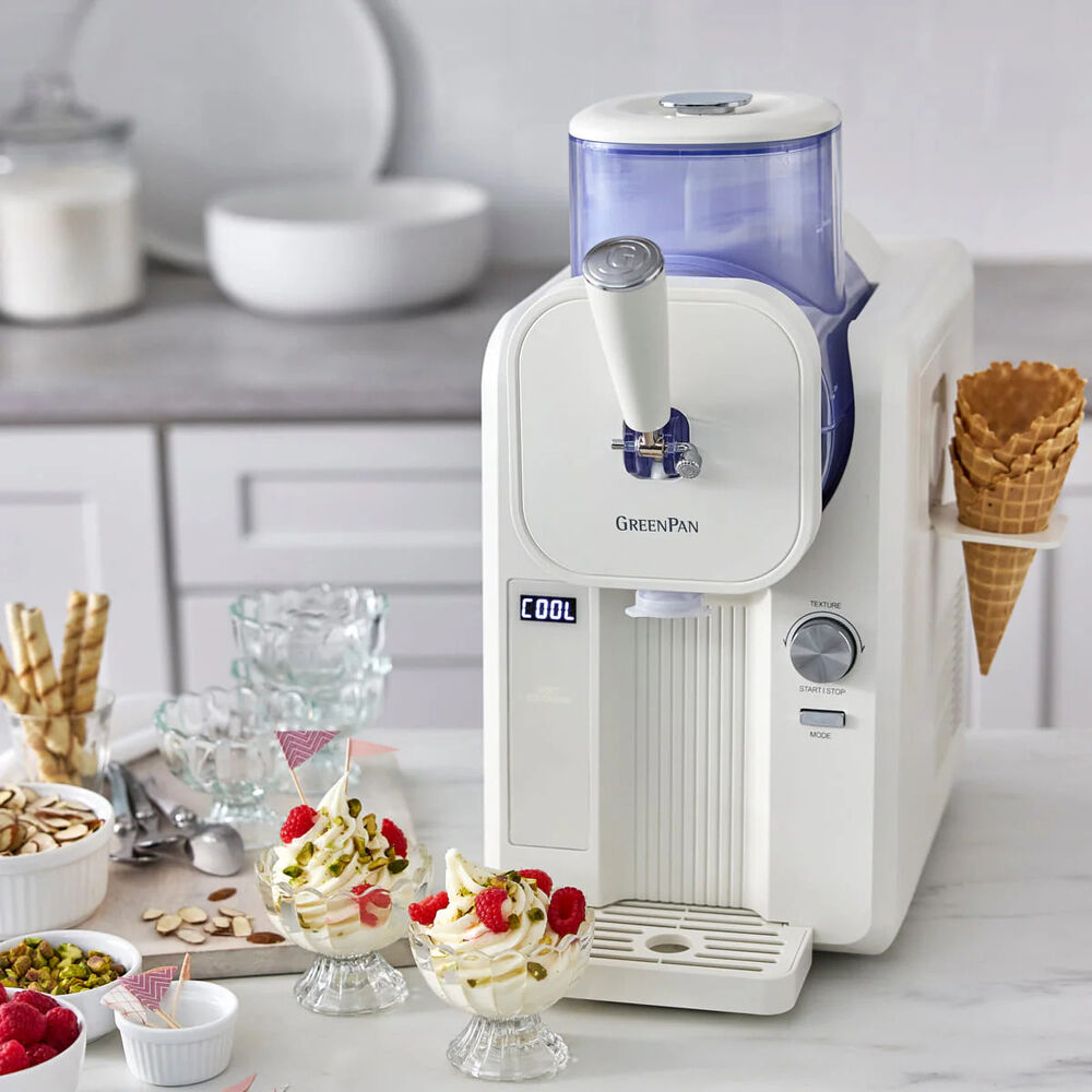 Greenpan Frost Ice Cream Maker 1.99L Frozen Yogurt Dessert White