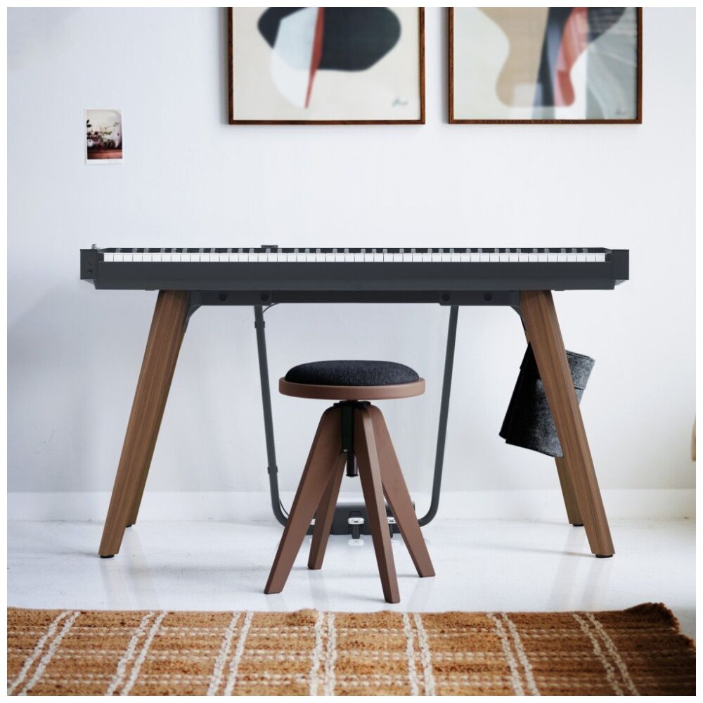 Casio CC-7 Privia Piano Stool Musical Instrument for Pianos/Keyboards Dark Grey