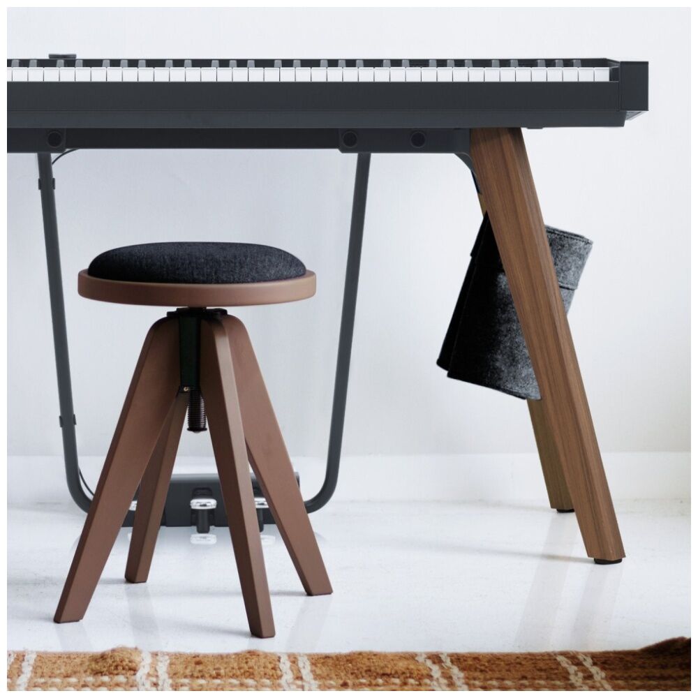 Casio CC-7 Privia Piano Stool Musical Instrument for Pianos/Keyboards Dark Grey