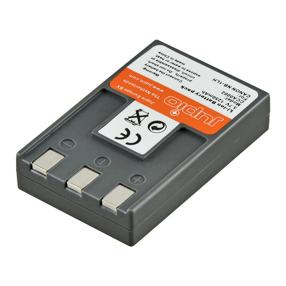 2PK Jupio Li-Ion 3.7V 1250mAh Rechargeable Battery For Canon NB-1L/1LH Camera