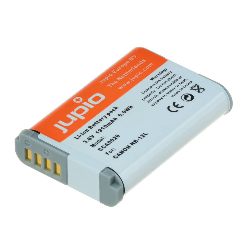 Jupio Li-Ion 3.6V 1910mAh Rechargeable Battery For Canon NB-12L Camera