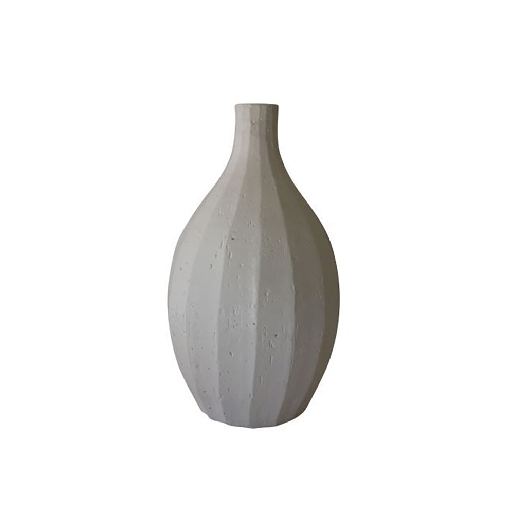 Darlin Terracotta 43.7cm Gruvs Tall Vase Home Decor White