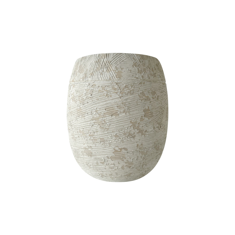 Darlin Concrete 38cm Byron Plant Holder Home Decor Large White