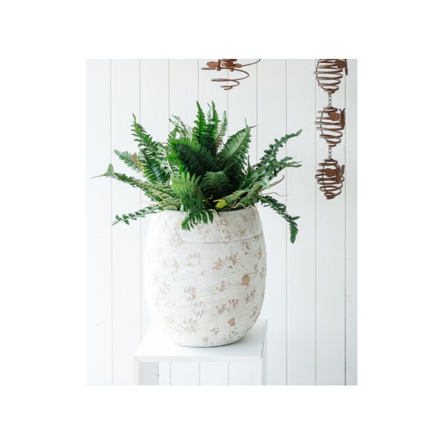 Darlin Concrete 38cm Byron Plant Holder Home Decor Large White