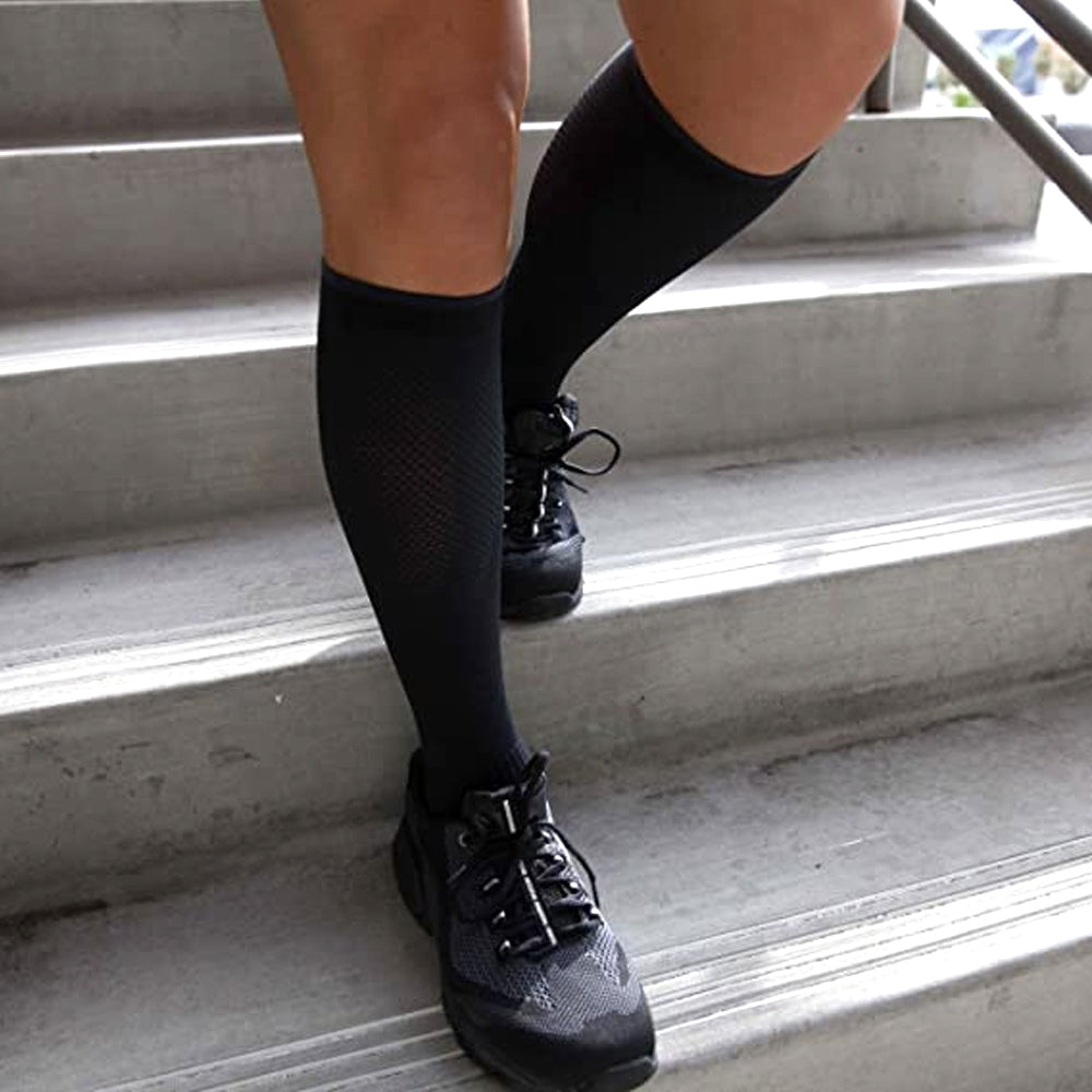 Copper Fit Easy On/Off Compression Socks S/M - Black