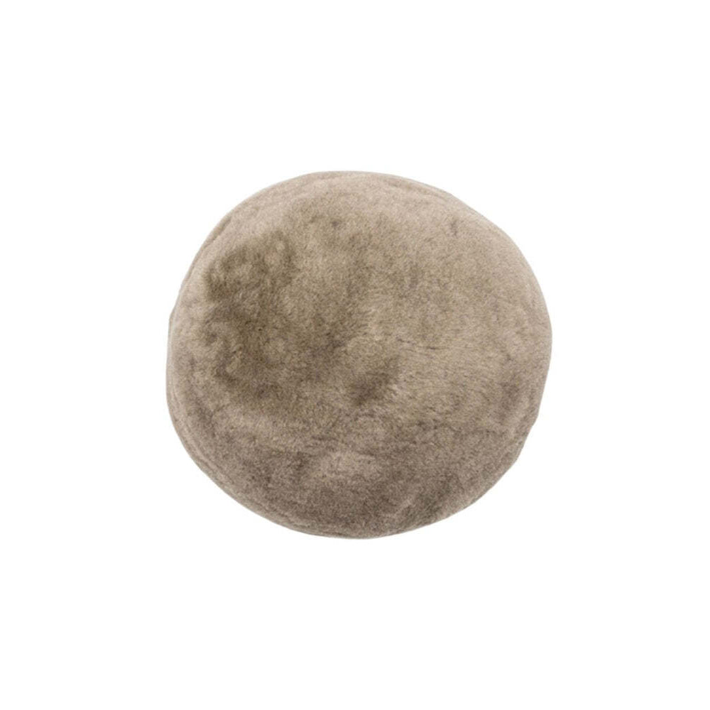 Huxford Grove The Kallista Sheepskin Ball Cushion 28cm - Vole