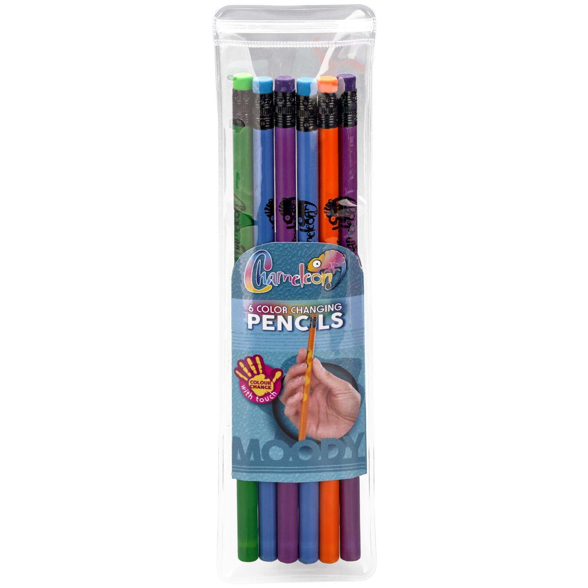 2x 6pc Chameleon Colour Change Pencil Set w/ Case Assorted