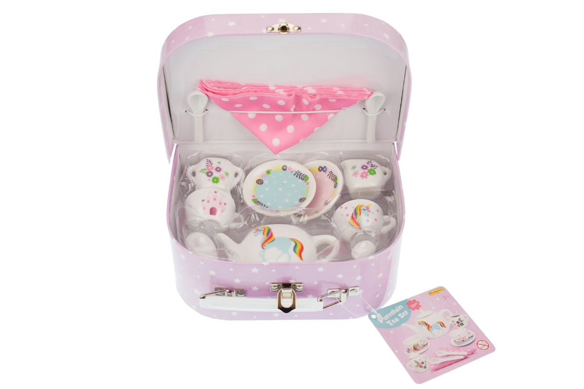 Kaper Kidz Unicorn Porcelain Tea Set 13Pcs