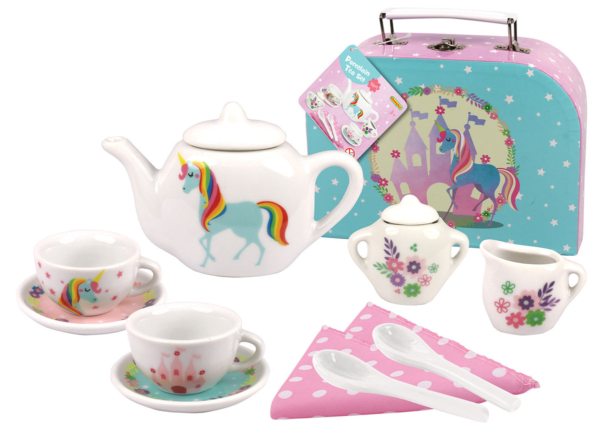 Kaper Kidz Unicorn Porcelain Tea Set 13Pcs