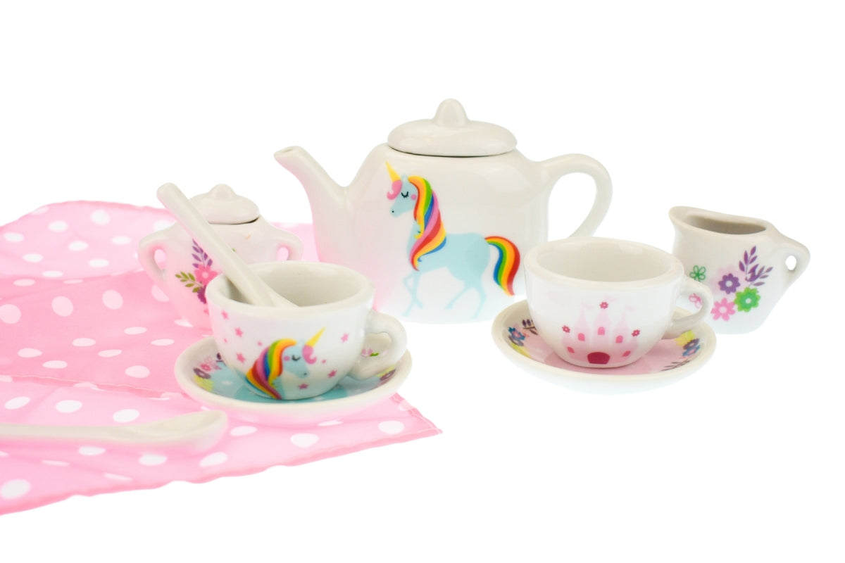 Kaper Kidz Unicorn Porcelain Tea Set 13Pcs
