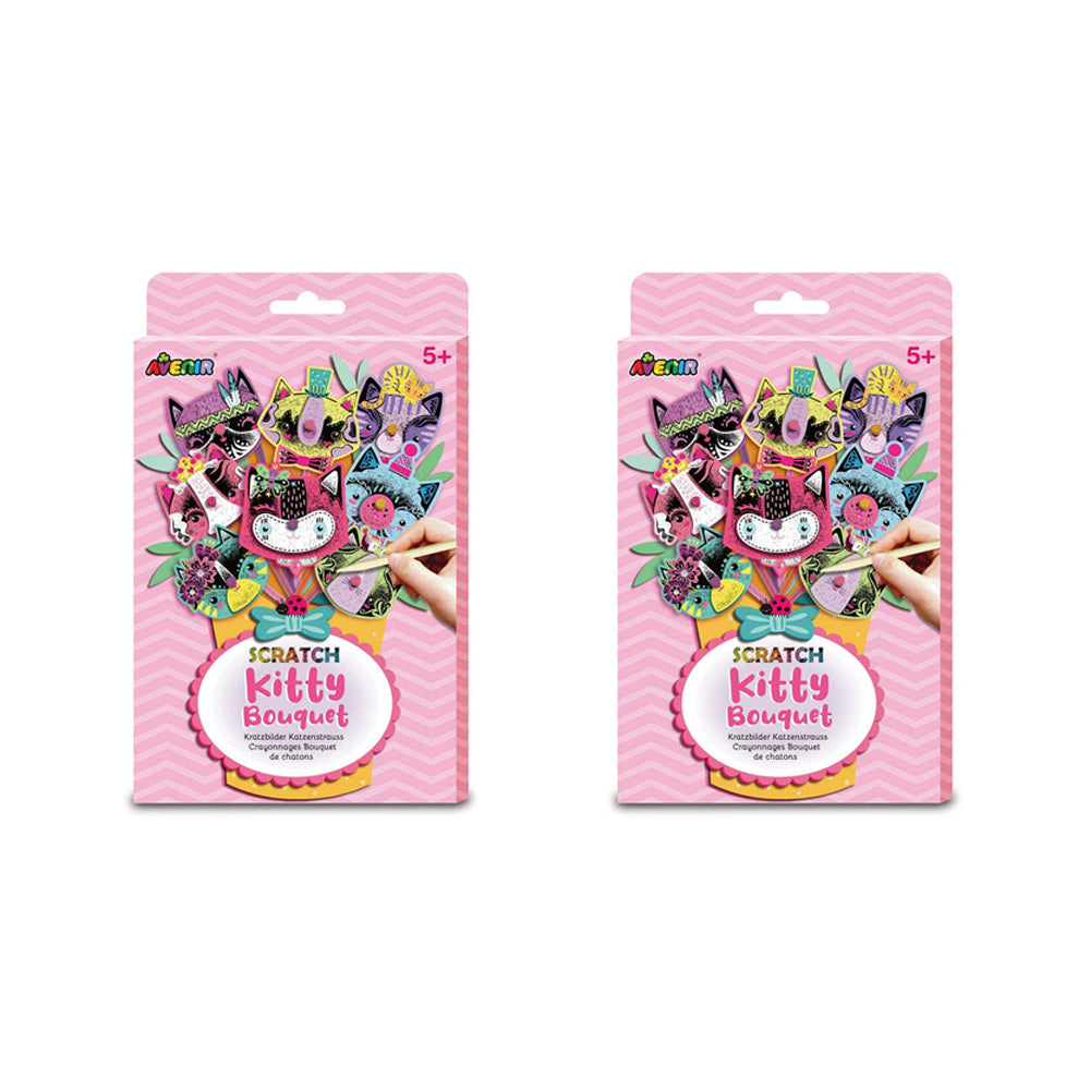 2PK Avenir Scratch Kitty Bouquet Kids/Toddler Activity 5y+