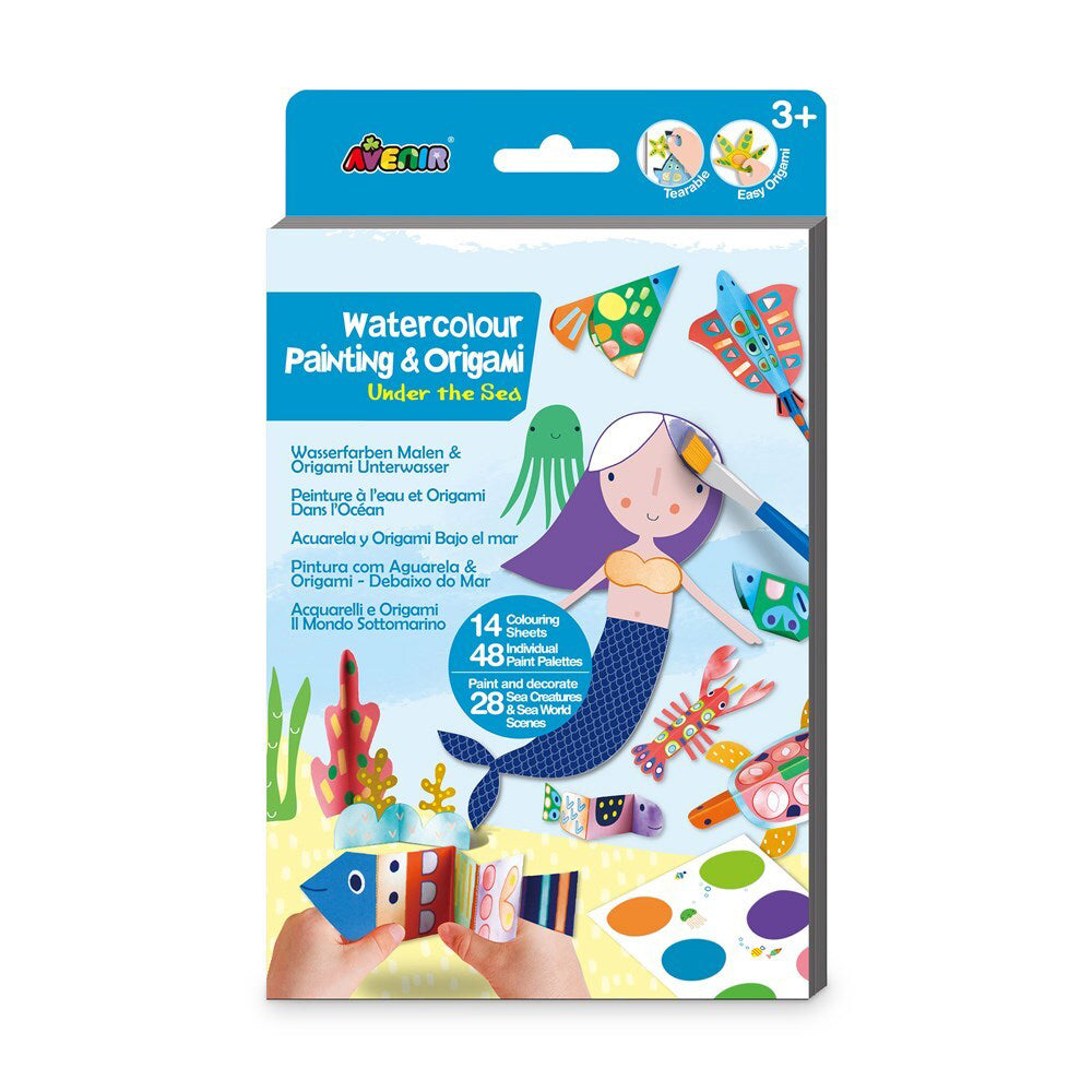 3PK Avenir Watercolour Painting & Origami Under the Sea 3y+