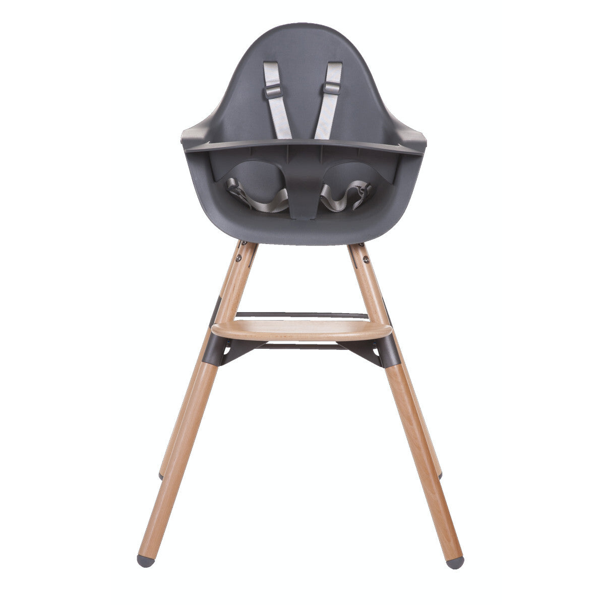 Childhome Evolu 2 Baby High Chair w/ Foot Rest 6m-6y - Anthracite