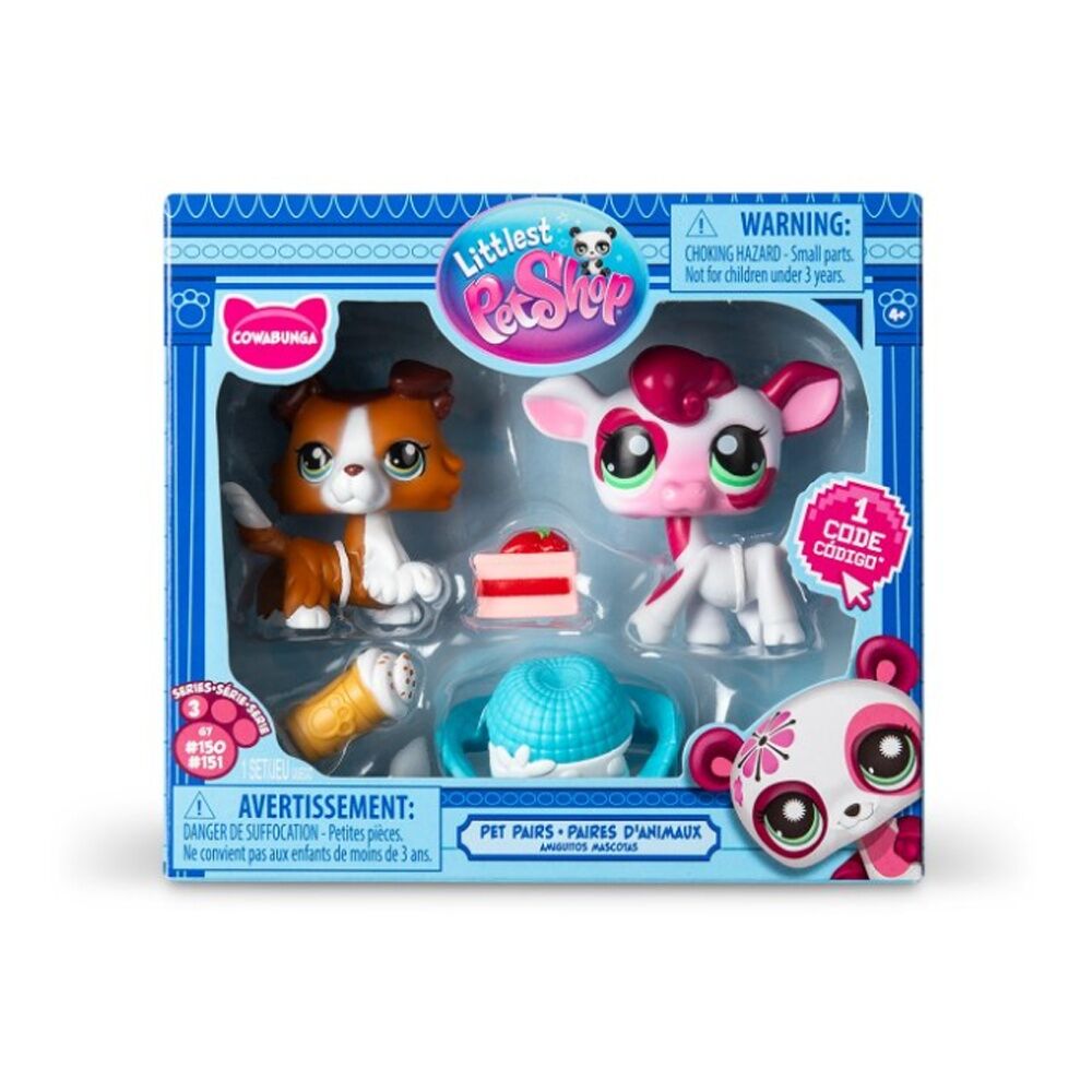 3PK 2pc Basic Fun Littlest Pet Shop Pairs Series 3 Assortment 4y+
