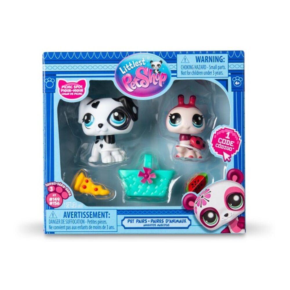 3PK 2pc Basic Fun Littlest Pet Shop Pairs Series 3 Assortment 4y+