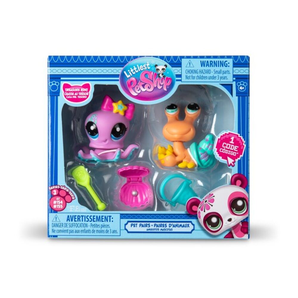 3PK 2pc Basic Fun Littlest Pet Shop Pairs Series 3 Assortment 4y+