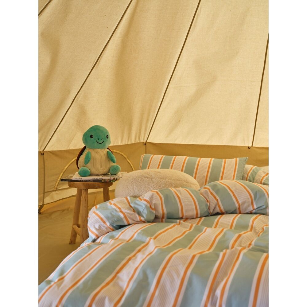 Linen House Kids Tully Turtle Children's Novelty Animal Cushion Green 15cm