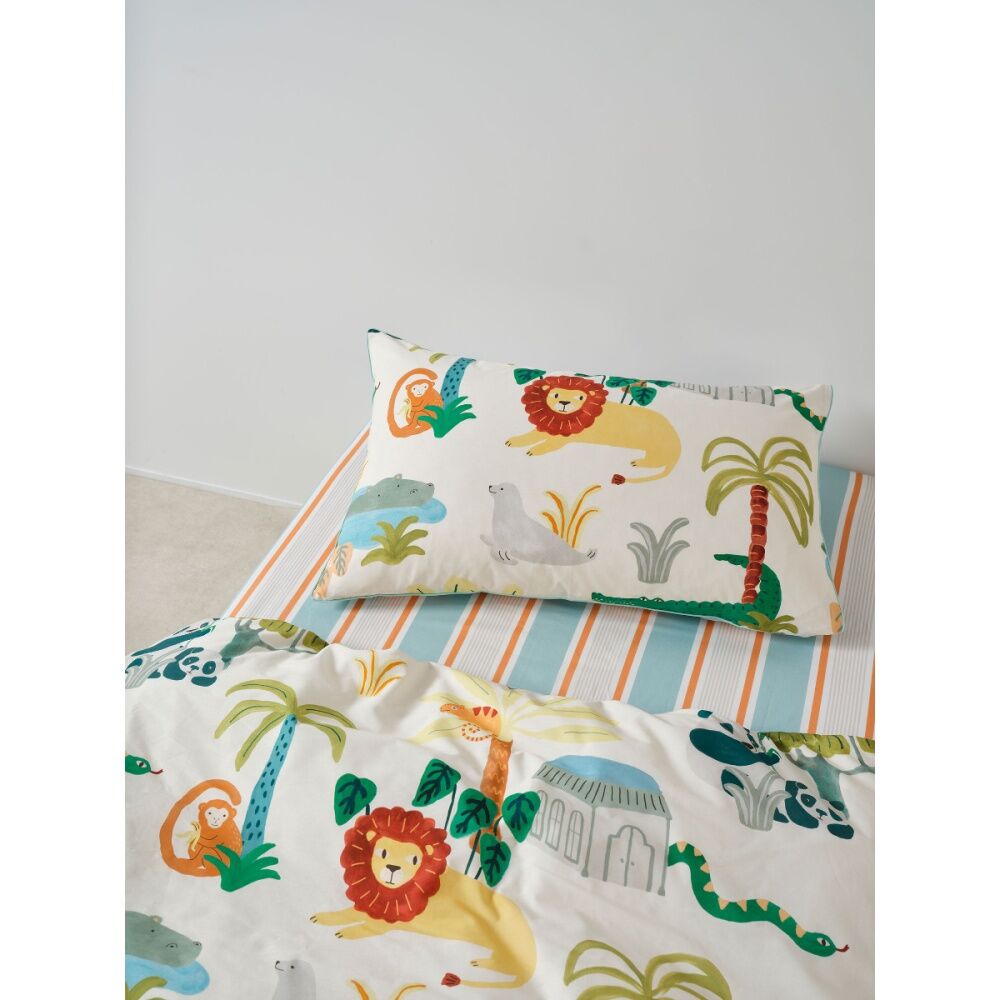 Linen House Kids Creatures Great & Small Quilt Cover Pillowcase Set