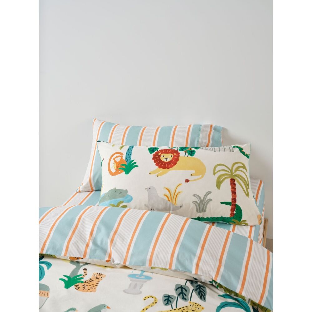 Linen House Kids Creatures Great & Small Quilt Cover Pillowcase Set