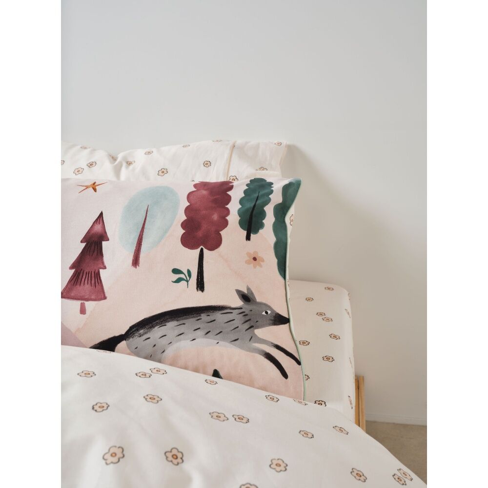 Linen House Kids Folk Woodland Quilt Cover & Pillowcase Set Cotton
