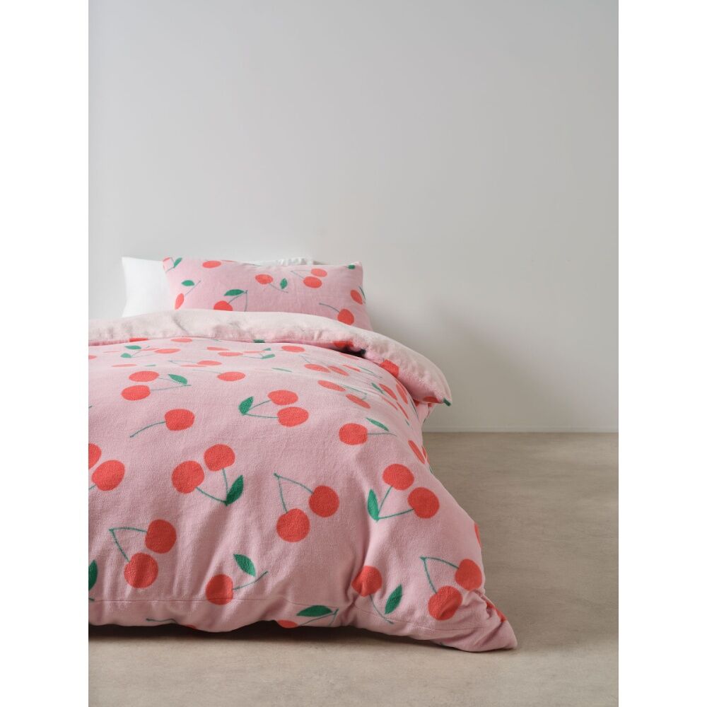 Linen House Kids Cherrylicious Quilt Cover Set Cherry Print Bedding