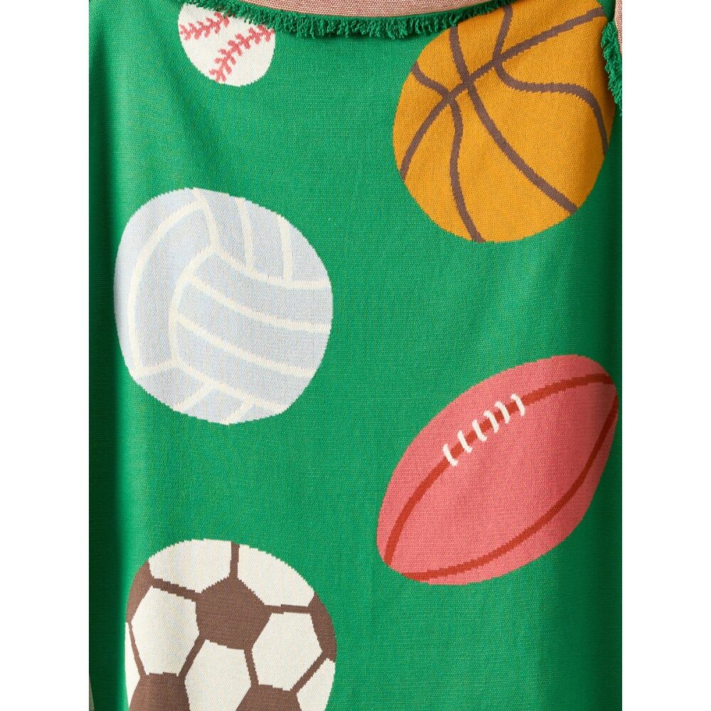 Linen House Kids Have A Ball Blanket 120x140cm Soft Knitted Cotton