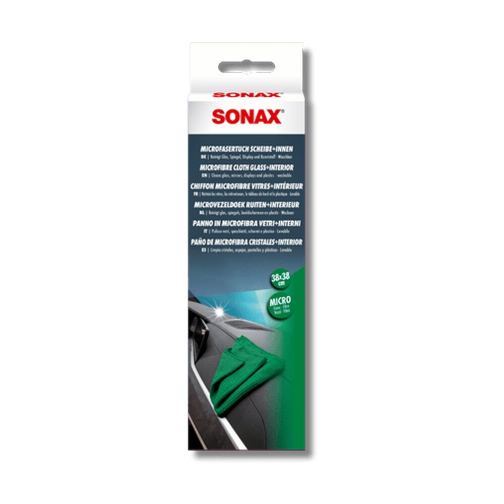 4PK Sonax Microfibre Glass Cloth Streak-Free Durable Cleaning Textile