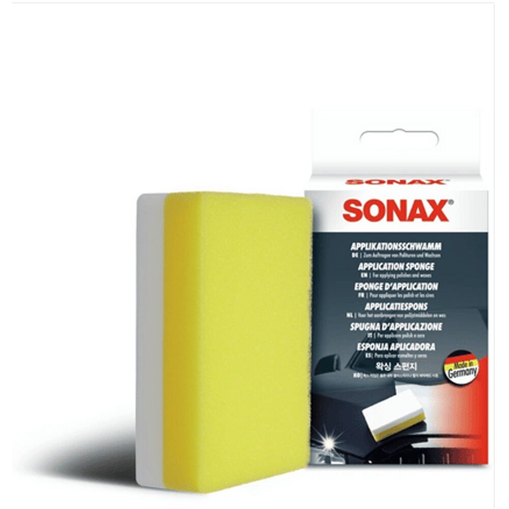 2PK Sonax Dual-Sided Application Sponge Hand Polisher Cleaning Tool
