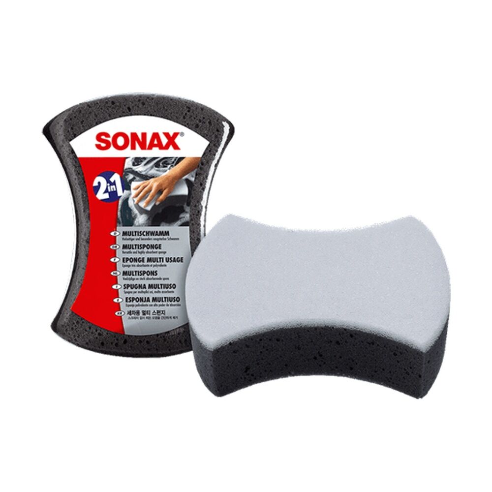 Sonax Car Wash Multi Sponge Dual Surface Soft Durable Cleaning Tool