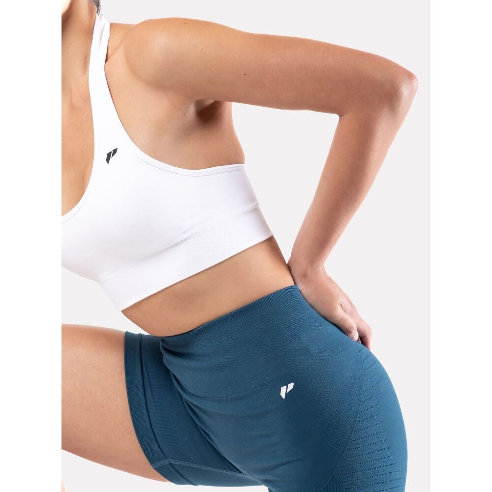 Lifesopeche Sindi High-Waisted Seamless Activewear Shorts Dark Teal Zoya