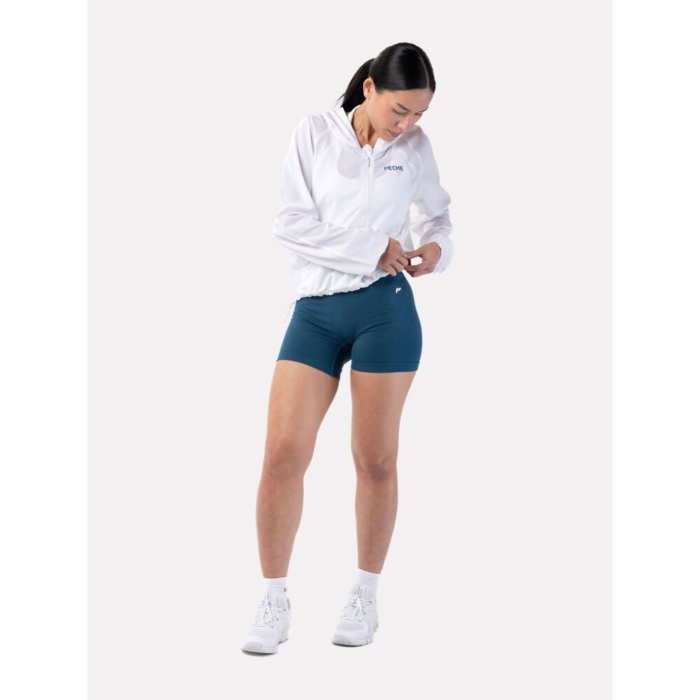 Lifesopeche Sindi High-Waisted Seamless Activewear Shorts Dark Teal Zoya