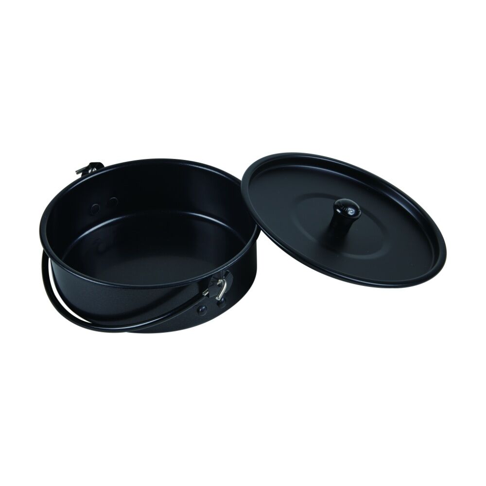 5pc Oztrail Mess Kit Non Stick Aluminium Lightweight Compact Camping Set