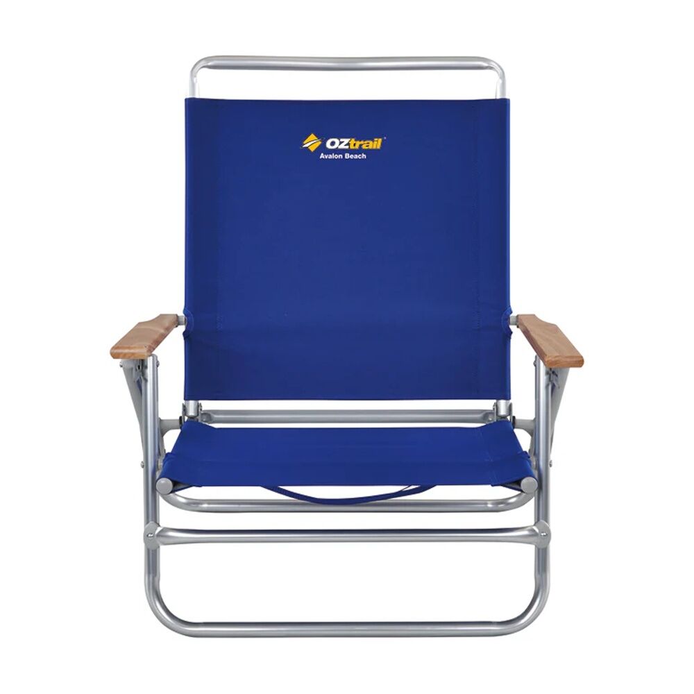 Oztrail Avalon Beach Chair Aluminium Frame 600D Adjustable Recliner