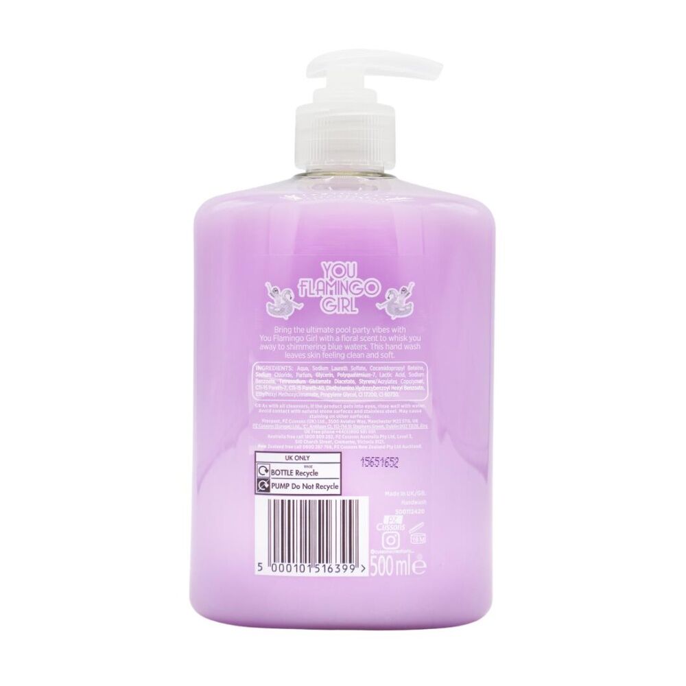6PK Cussons Hand Wash Creations You Flamingo Girl Pink Pear Dragon Fruit 500ml