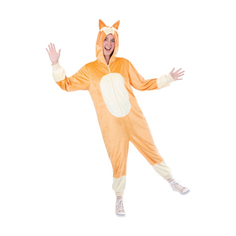 Rubies Bluey Bingo Onesie Costume Adult Unisex Pajama Outfit Sleepwear