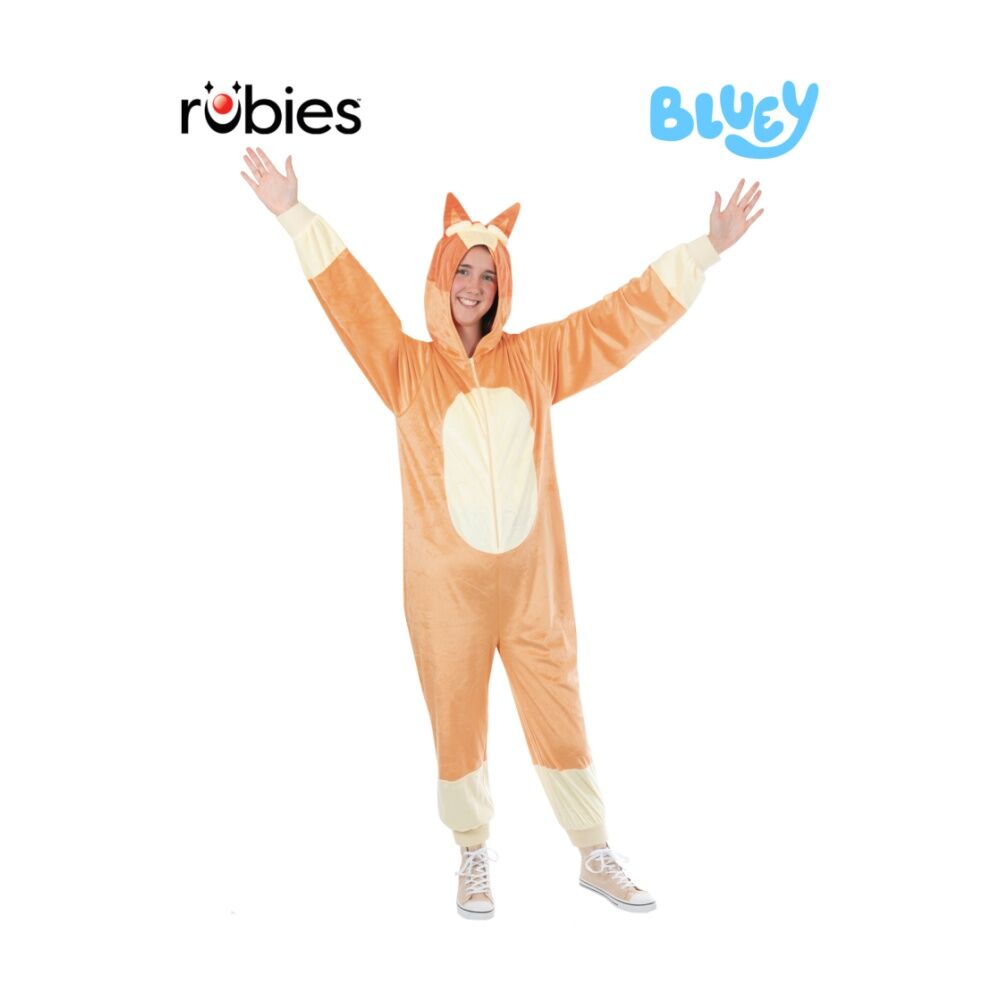 Rubies Bluey Bingo Onesie Costume Adult Unisex Pajama Outfit Sleepwear