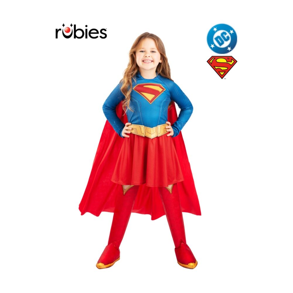 Rubies Supergirl Deluxe Costume 2026 Movie Child Female Dress Up Party